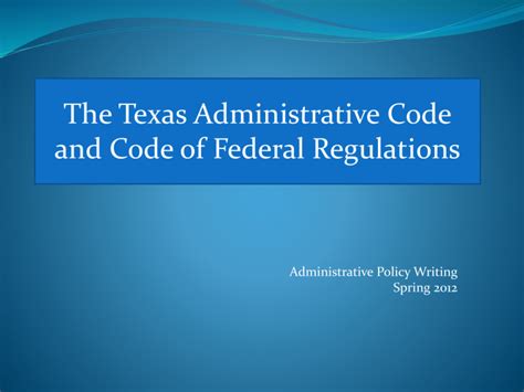 Each title represents a subject category and related agencies are assigned to the appropriate title. . Title 22 of the texas administrative code